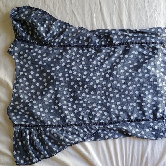 Como Blac Womens Polka Dots Top - Picture 2 of 4